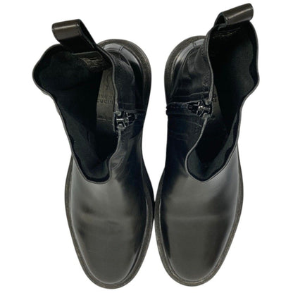 Brunello Cucinelli Leather Short Boots Black Autumn Winter — view 7