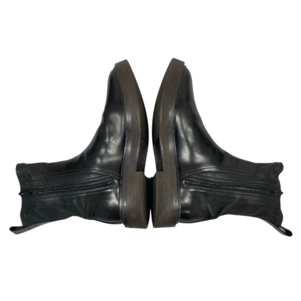 Brunello Cucinelli Leather Short Boots Black Autumn Winter — view 6