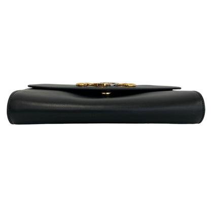 Gucci Zumi Leather Chain Shoulder Bag Black — view 5
