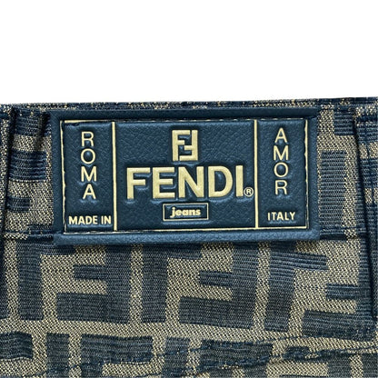Fendi Zucca Pattern Canvas Fitted Mini Skirt Brown Spring Summer Fall Winter 42 — view 5