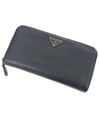 Prada Saffiano Round Zip Wallet Coin Purse