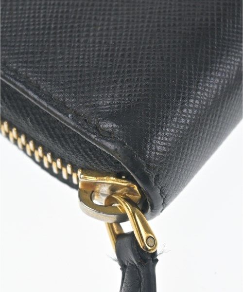 Prada Saffiano Round Zip Wallet Coin Purse — view 7