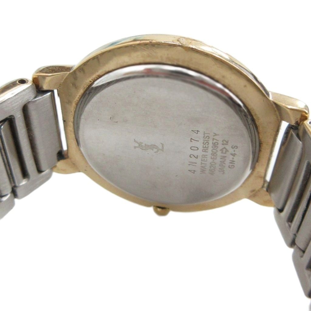 Saint Laurent Watch Quartz Blue Dial Logo Gold — view 6
