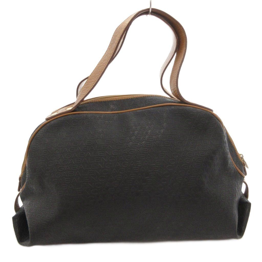 Balenciaga Mini Boston Bag Hand Travel All Over Print Leather BB Logo Black — view 2