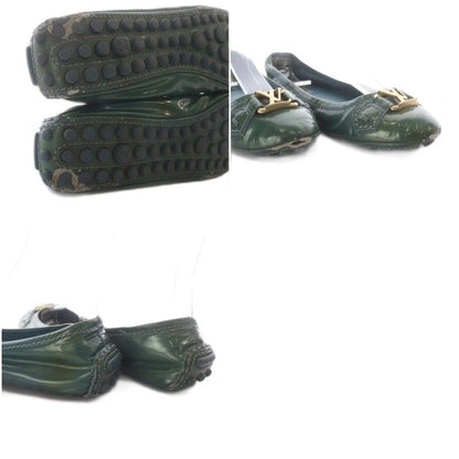 Louis Vuitton Pumps Flat Logo Patent Leather Green — view 8