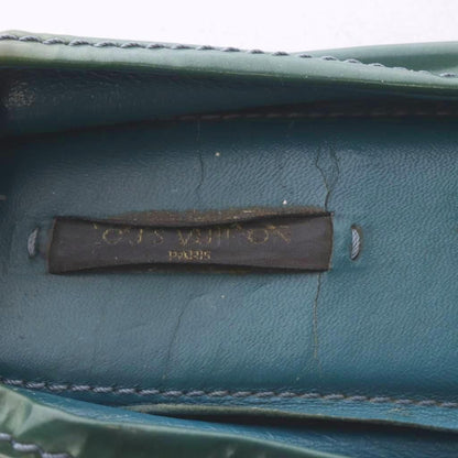 Louis Vuitton Pumps Flat Logo Patent Leather Green — view 6