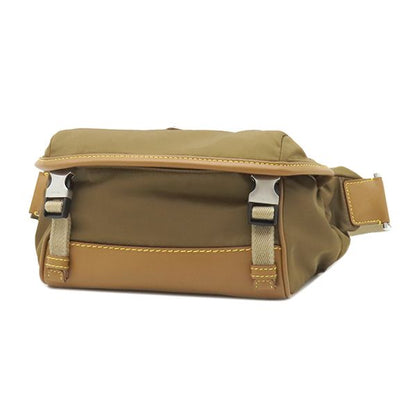 Prada Belt Bag Sapitano Shoulder Nylon Leather Sugero Silver Triangle Logo — view 3