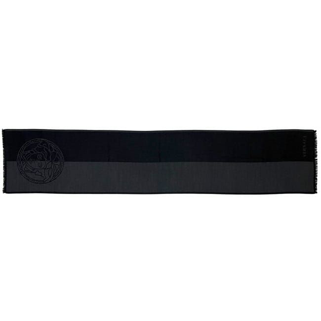 Versace Shawl Medusa Wool Black Scarf — view 2