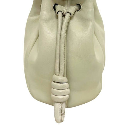 Loewe Mini Shoulder Bag Pochette Flower Flamenco Leather Ivory Multicolor — view 5