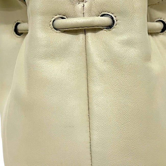 Loewe Mini Shoulder Bag Pochette Flower Flamenco Leather Ivory Multicolor — view 7
