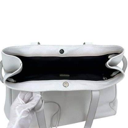 Loewe Tote Bag Leather White Vintage — view 3