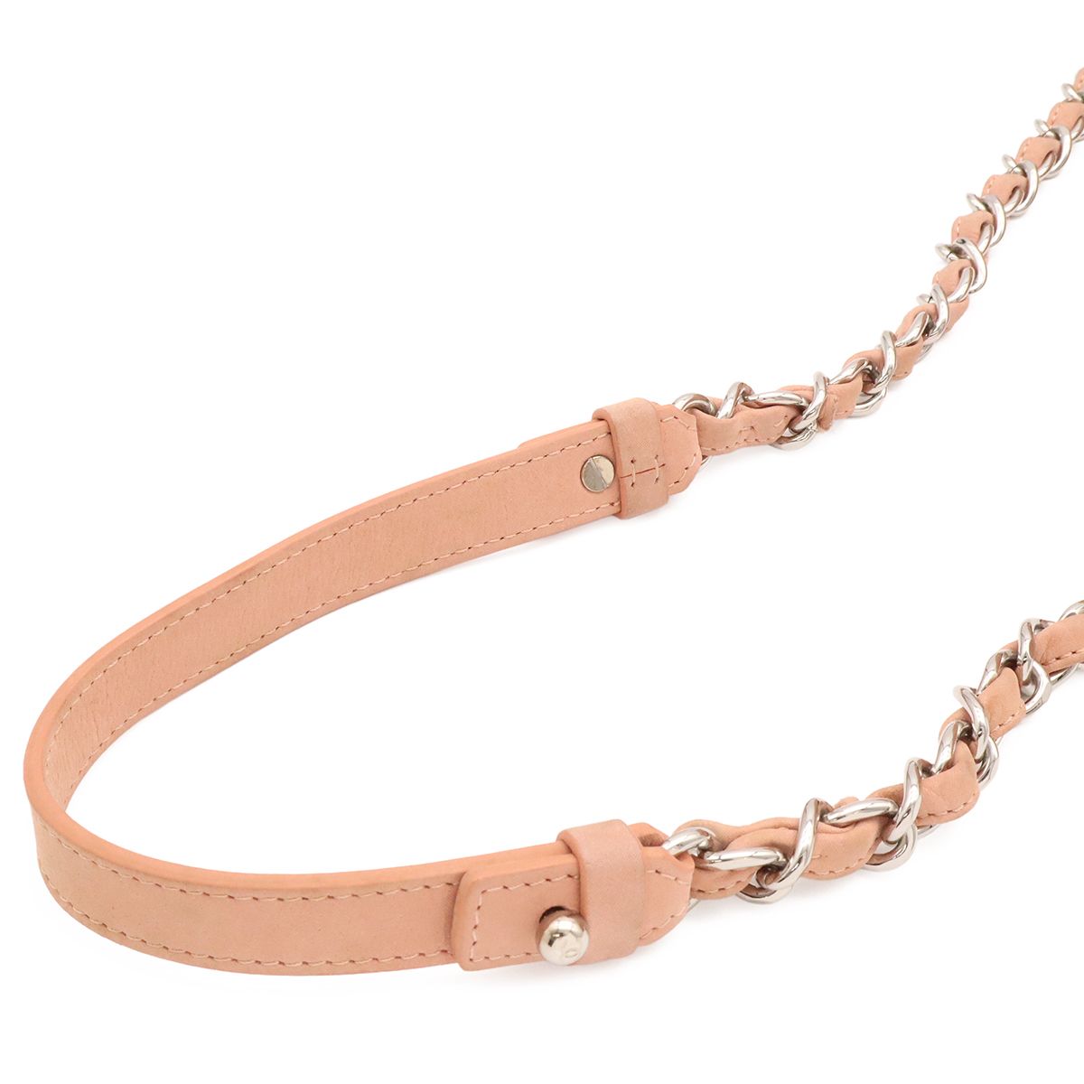 Chanel Wild Stitch CC Logo Tote 2-Way Shoulder Bag Chain Leather Pink — view 5