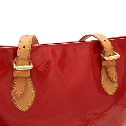 Louis Vuitton Monogram Vernis Brentwood Tote Bag Shoulder Patent Leather Pomme — view 5