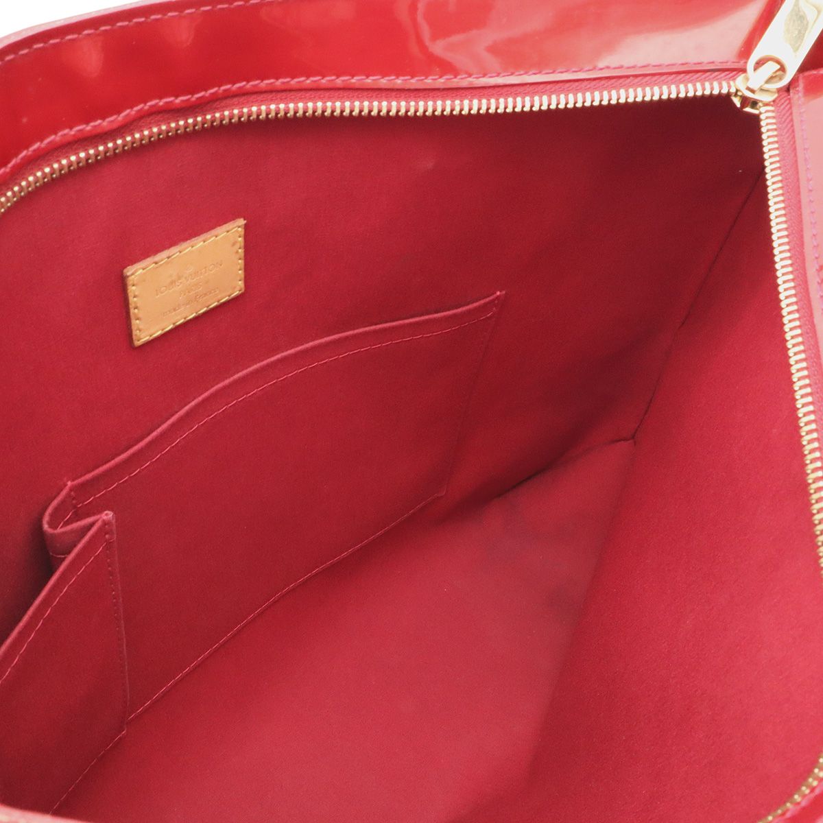 Louis Vuitton Monogram Vernis Brentwood Tote Bag Shoulder Patent Leather Pomme — view 8