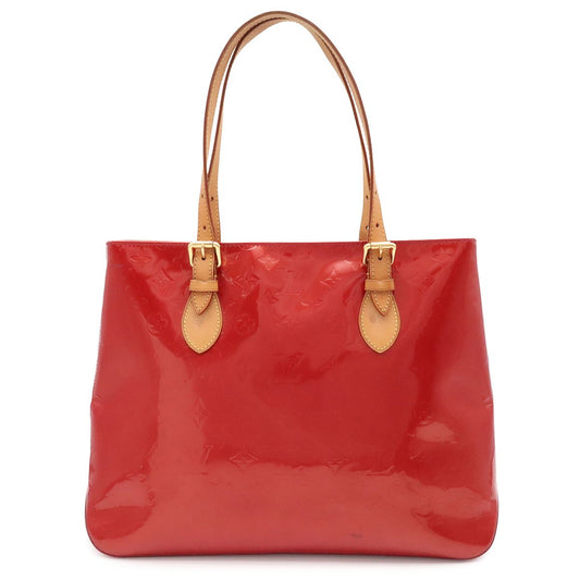 Louis Vuitton Monogram Vernis Brentwood Tote Bag Shoulder Patent Leather Pomme