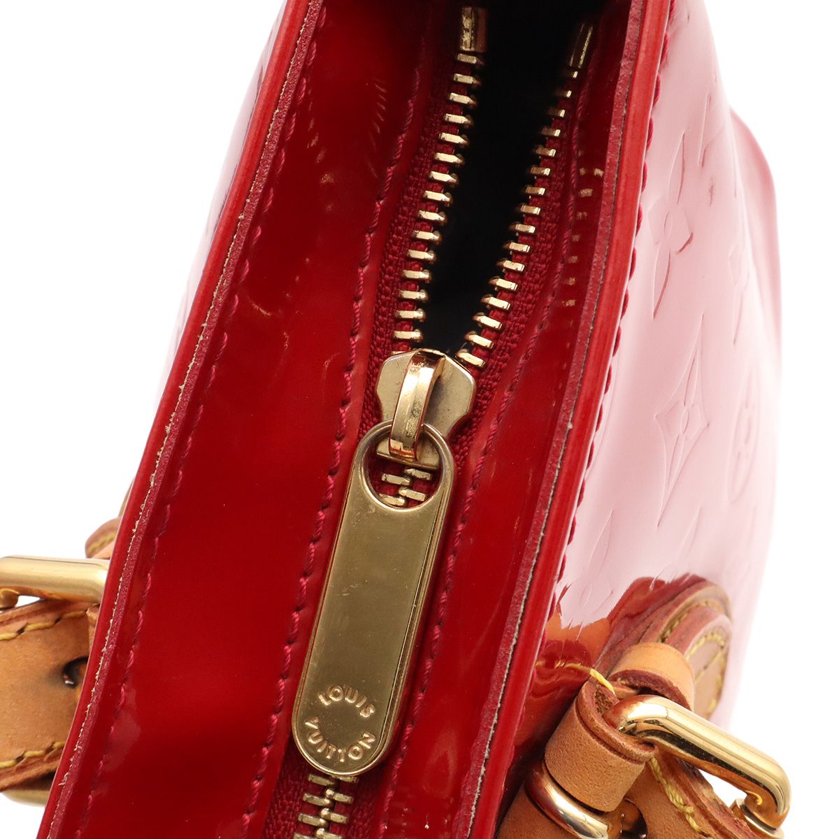 Louis Vuitton Monogram Vernis Brentwood Tote Bag Shoulder Patent Leather Pomme — view 6