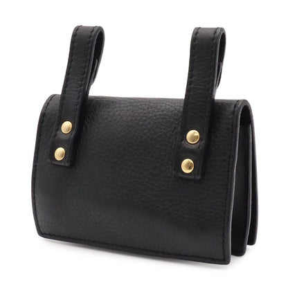 Versace Gianni Medusa Belt Pouch Waist Bag Leather Black Gold — view 2