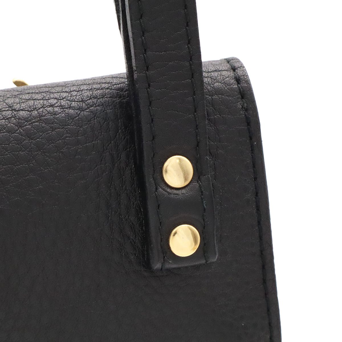 Versace Gianni Medusa Belt Pouch Waist Bag Leather Black Gold — view 6