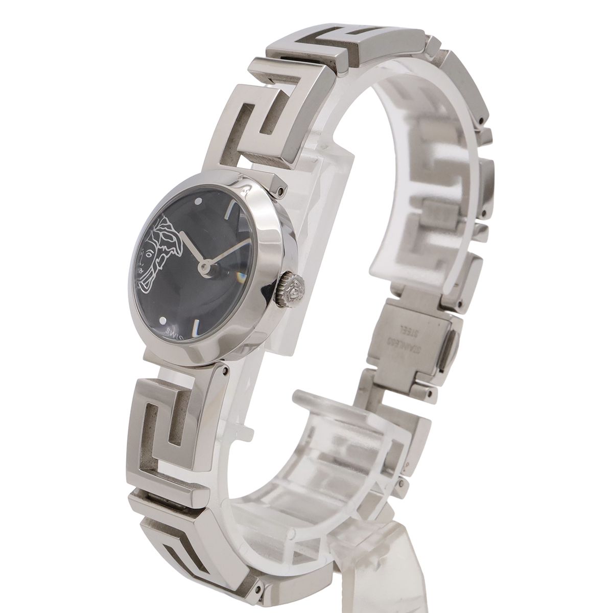 Versace Mendros Medusa Black Dial SS Quartz Watch — view 2