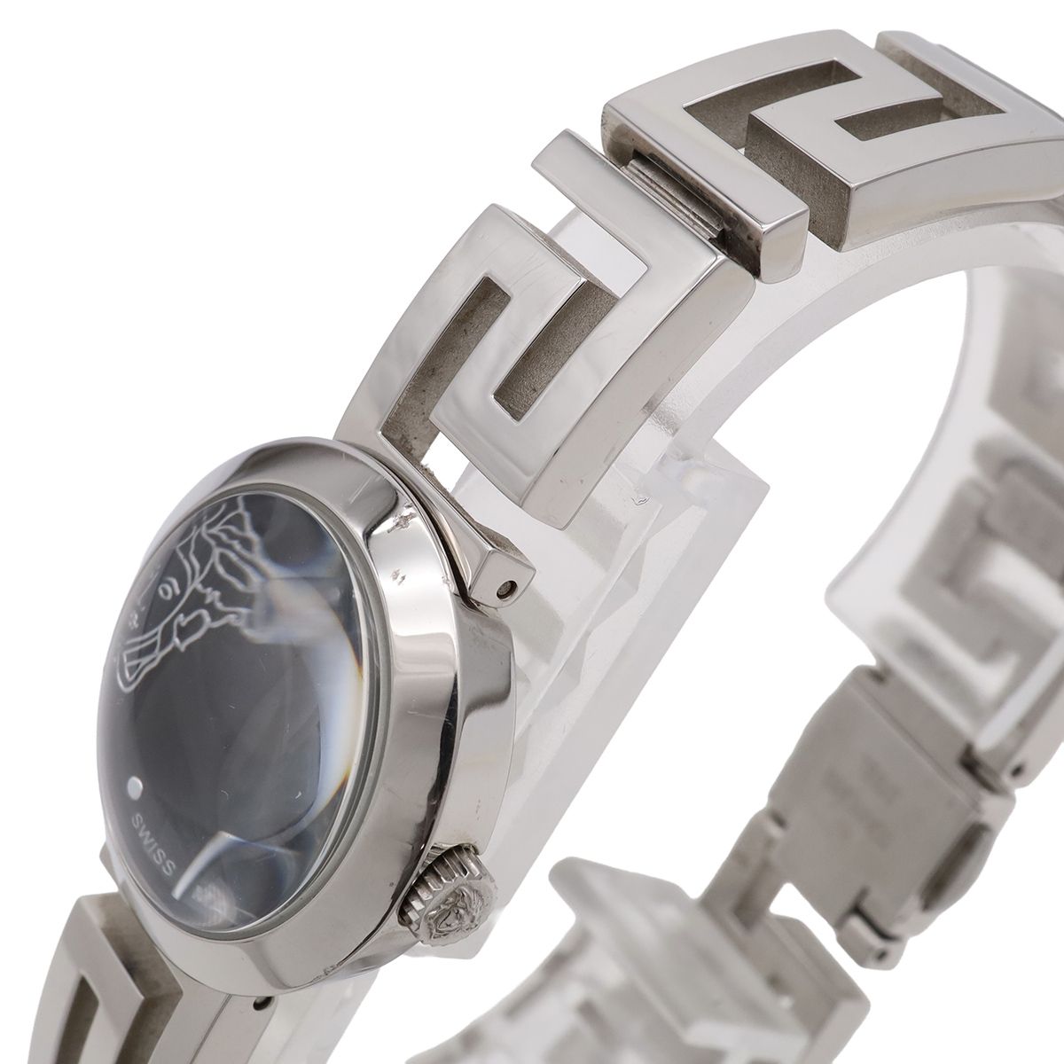 Versace Mendros Medusa Black Dial SS Quartz Watch — view 5