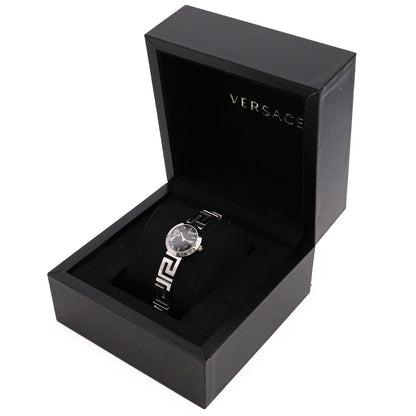 Versace Mendros Medusa Black Dial SS Quartz Watch — view 8