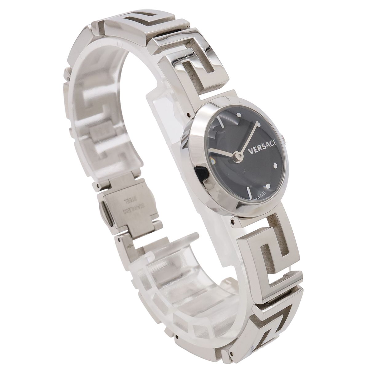 Versace Mendros Medusa Black Dial SS Quartz Watch — view 3