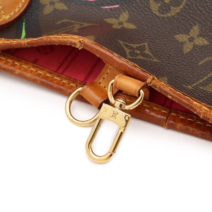 Louis Vuitton Monogram Rose Neverfull MM Tote Shoulder Bag Stephen Sprouse — view 6