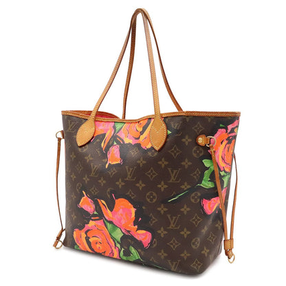 Louis Vuitton Monogram Rose Neverfull MM Tote Shoulder Bag Stephen Sprouse — view 2