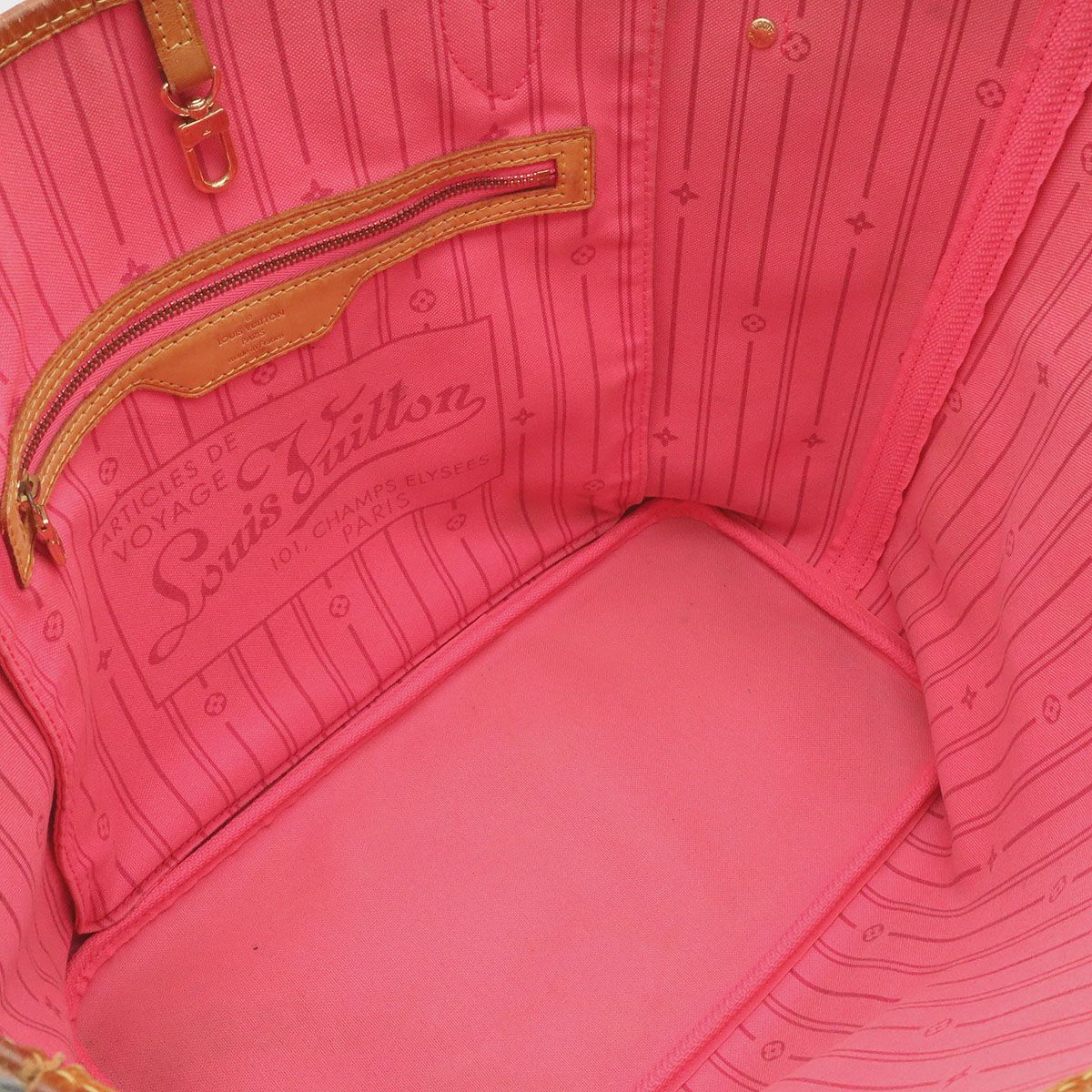 Louis Vuitton Monogram Rose Neverfull MM Tote Shoulder Bag Stephen Sprouse — view 7