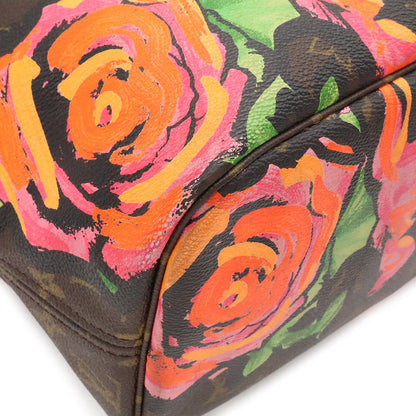 Louis Vuitton Monogram Rose Neverfull MM Tote Shoulder Bag Stephen Sprouse — view 3