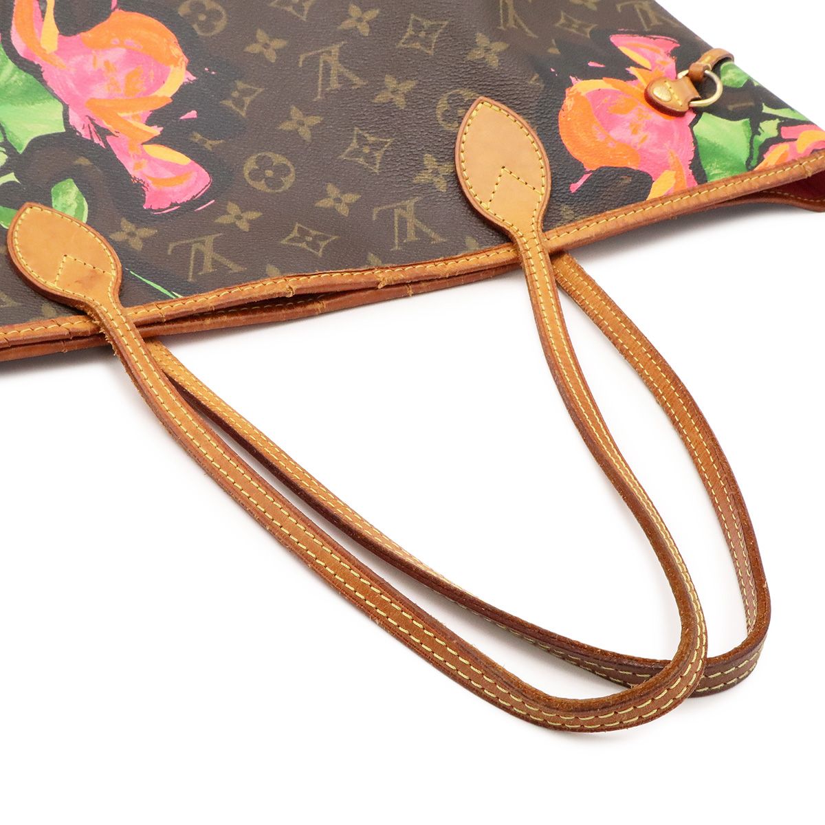 Louis Vuitton Monogram Rose Neverfull MM Tote Shoulder Bag Stephen Sprouse — view 4