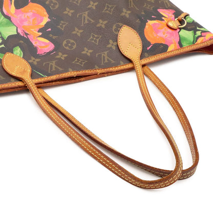 Louis Vuitton Monogram Rose Neverfull MM Tote Shoulder Bag Stephen Sprouse — view 4