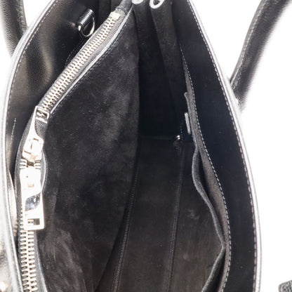 Saint Laurent Paris YSL Sac de Jour Handbag 2-Way Shoulder Studs Leather Black — view 7