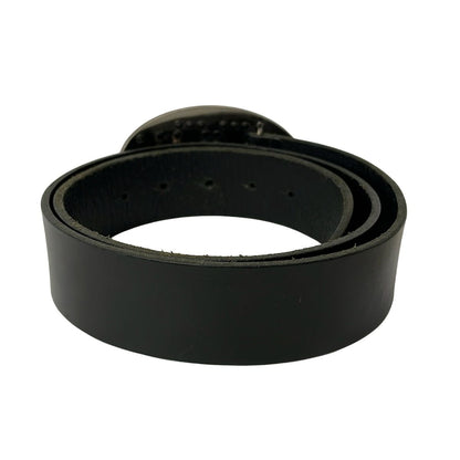 Dolce & Gabbana Belt Black Silver Gold Leather — view 2