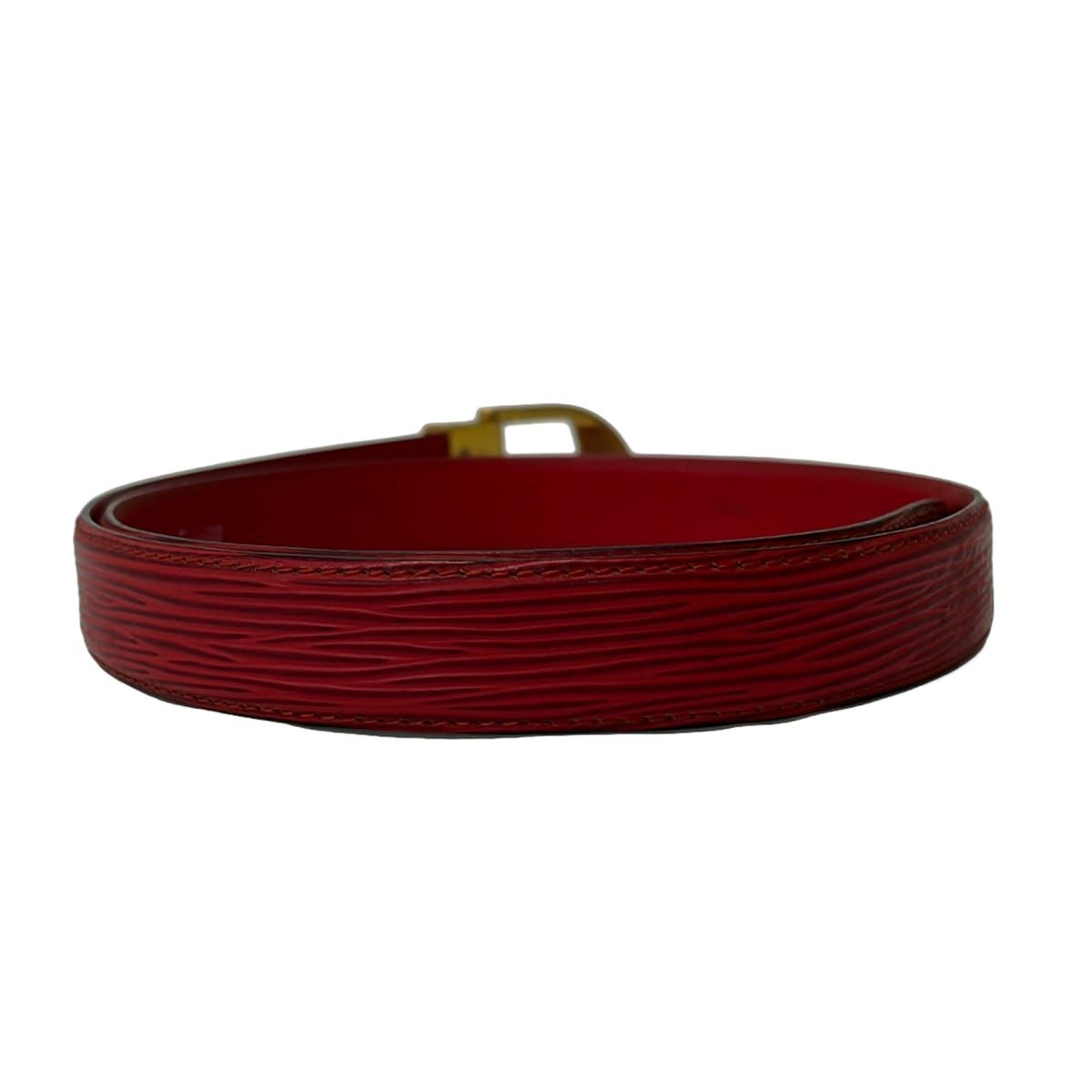 Louis Vuitton Belt Epi 110/44 Ceinture Epi Castilian Red Leather — view 2