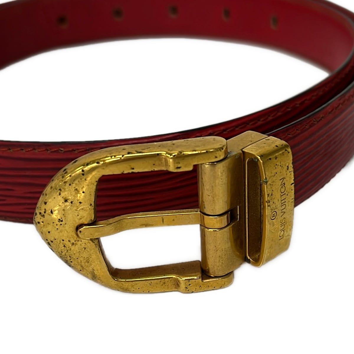 Louis Vuitton Belt Epi 110/44 Ceinture Epi Castilian Red Leather — view 3