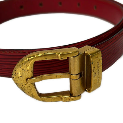 Louis Vuitton Belt Epi 110/44 Ceinture Epi Castilian Red Leather — view 3