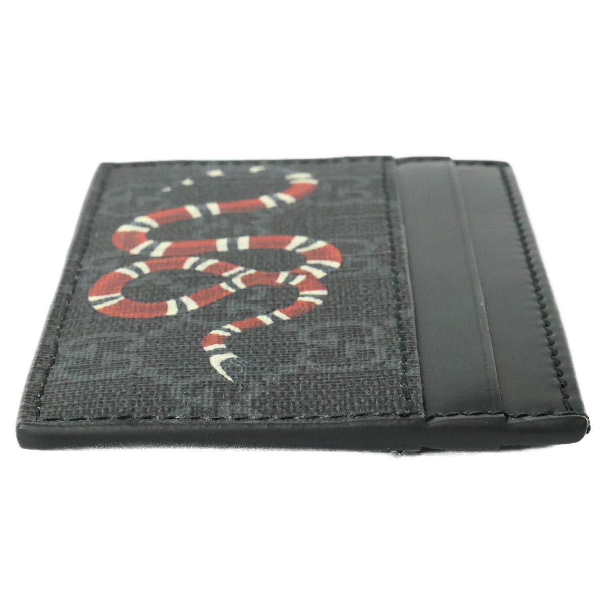 Gucci King Snake Print GG Supreme Card Holder — view 6