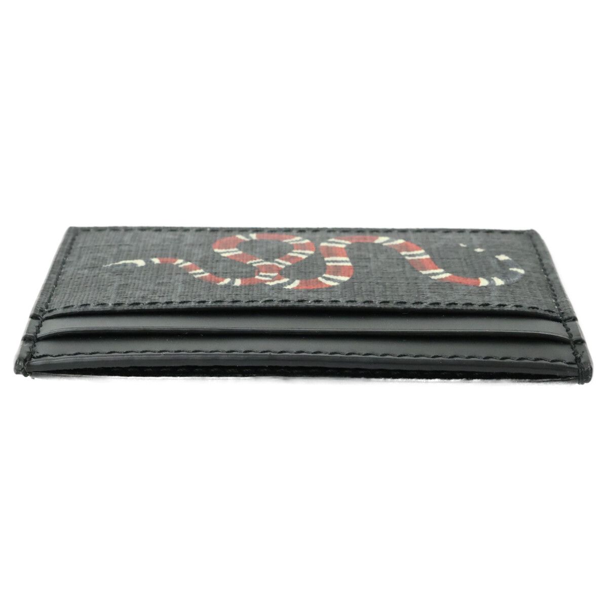 Gucci King Snake Print GG Supreme Card Holder — view 3