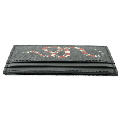 Gucci King Snake Print GG Supreme Card Holder — view 3