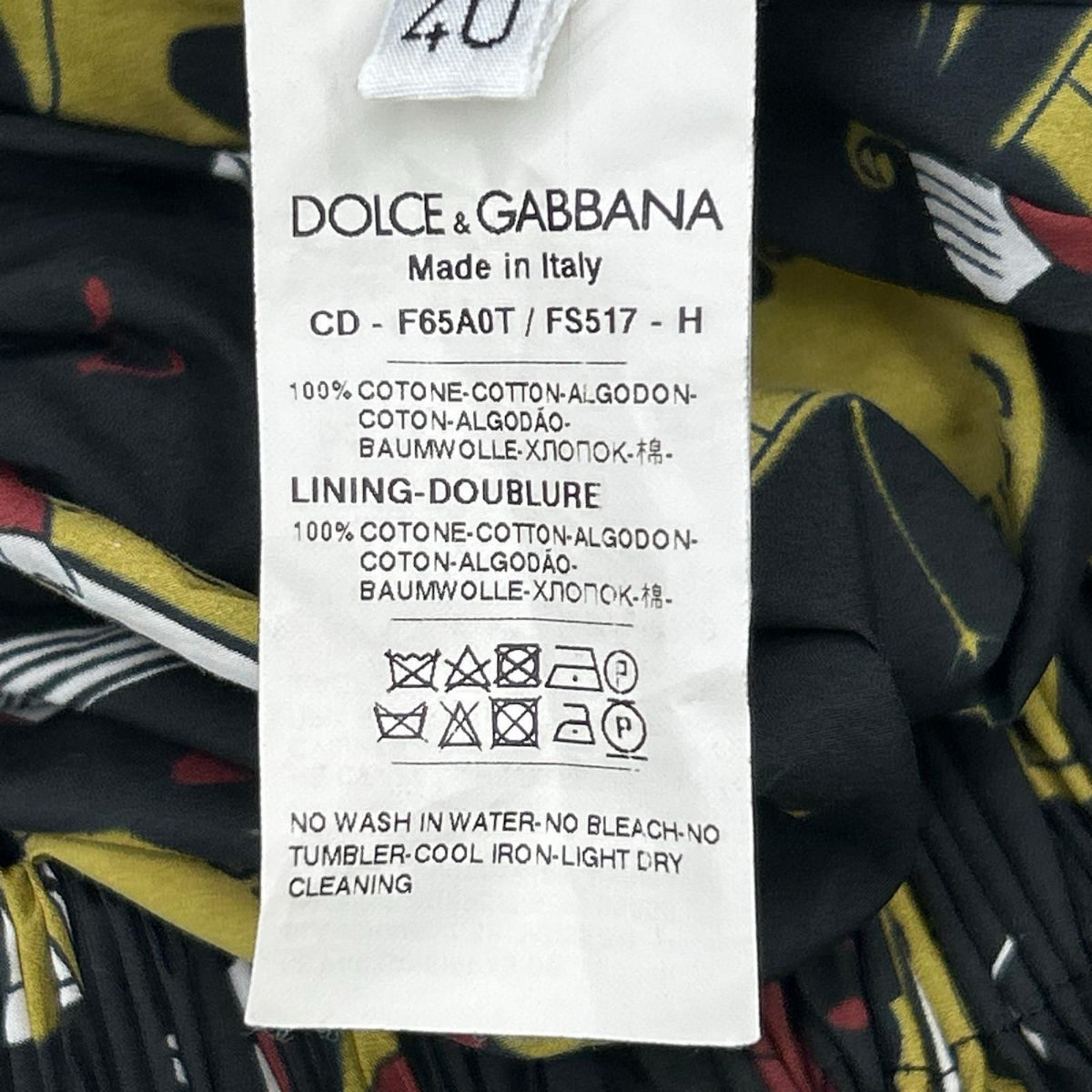 Dolce & Gabbana Black Jazz Collection Skirt 40 — view 4