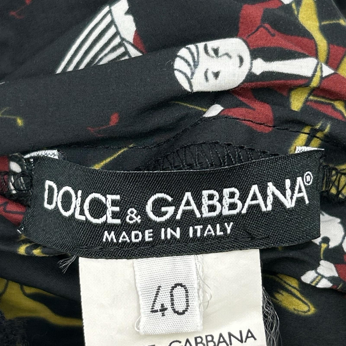 Dolce & Gabbana Black Jazz Collection Skirt 40 — view 3