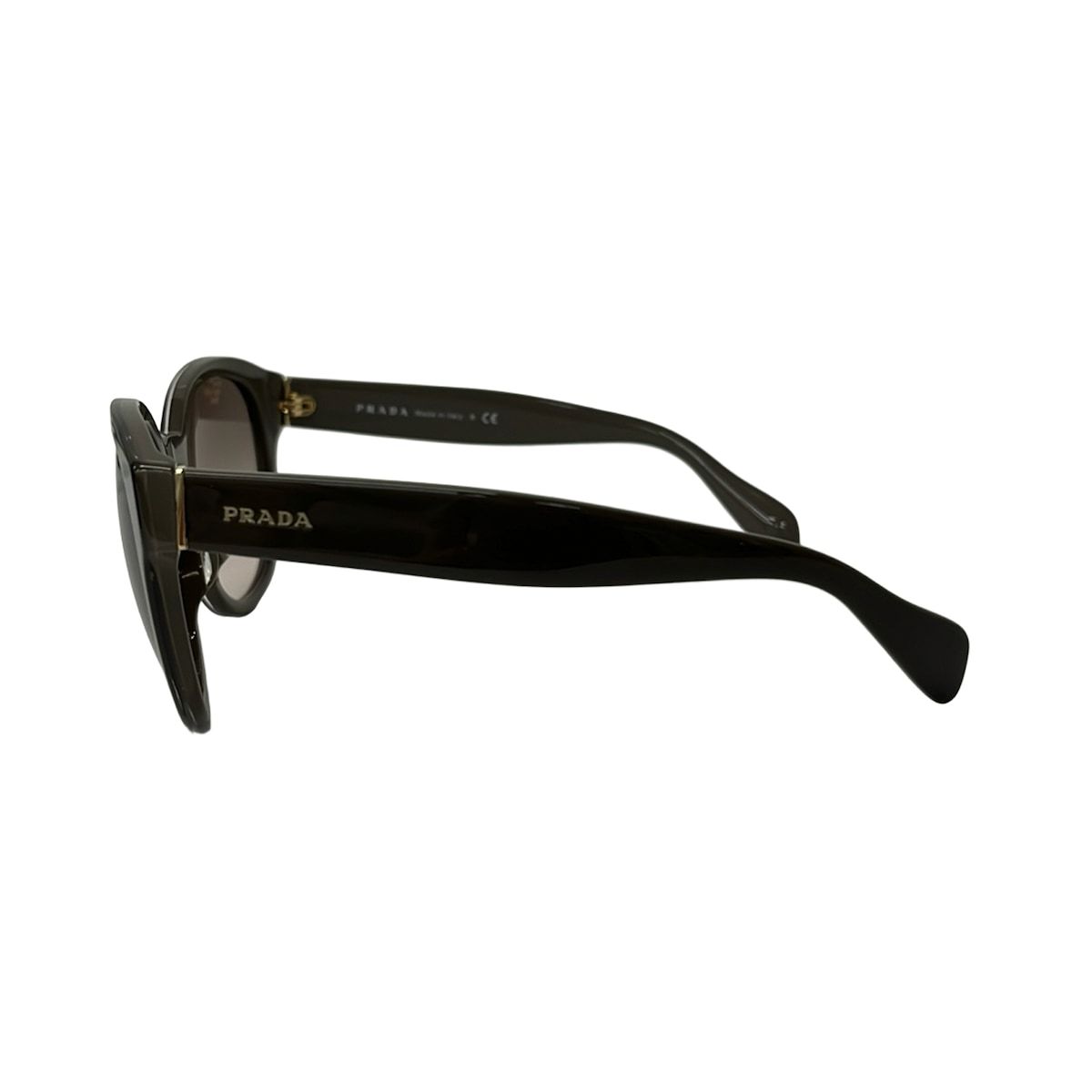 Prada Sunglasses Gray Beige Gold Eyewear — view 2