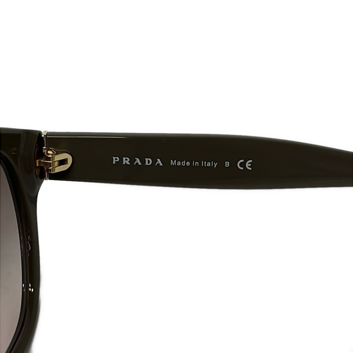 Prada Sunglasses Gray Beige Gold Eyewear — view 4