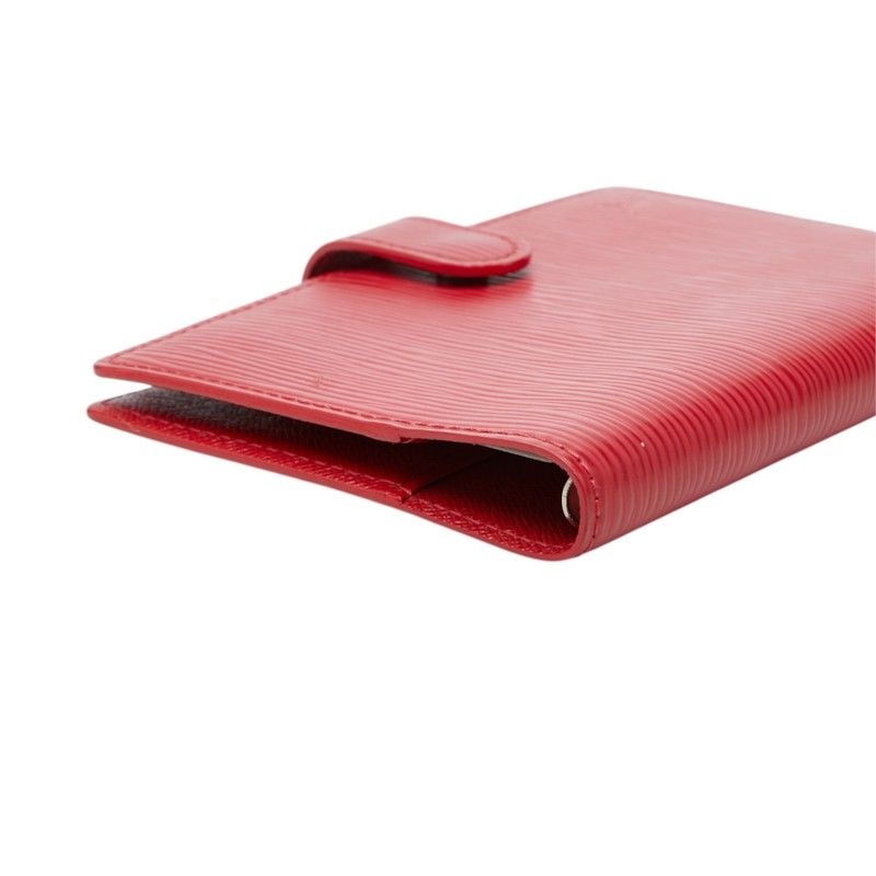 Louis Vuitton Epi Agenda PM Cover Planner Castilian Red Leather Ring — view 5