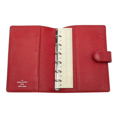 Louis Vuitton Epi Agenda PM Cover Planner Castilian Red Leather Ring — view 7