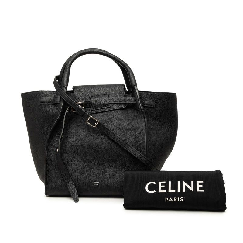 Celine 2-Way Shoulder Bag Black Leather — view 6