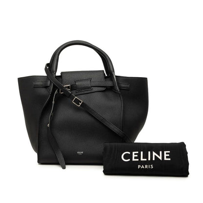 Celine 2-Way Shoulder Bag Black Leather — view 6