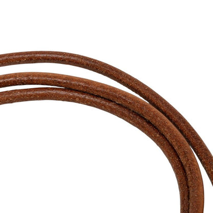 Hermes Vintage Rogue Belt Brown Silver Leather Metal — view 6