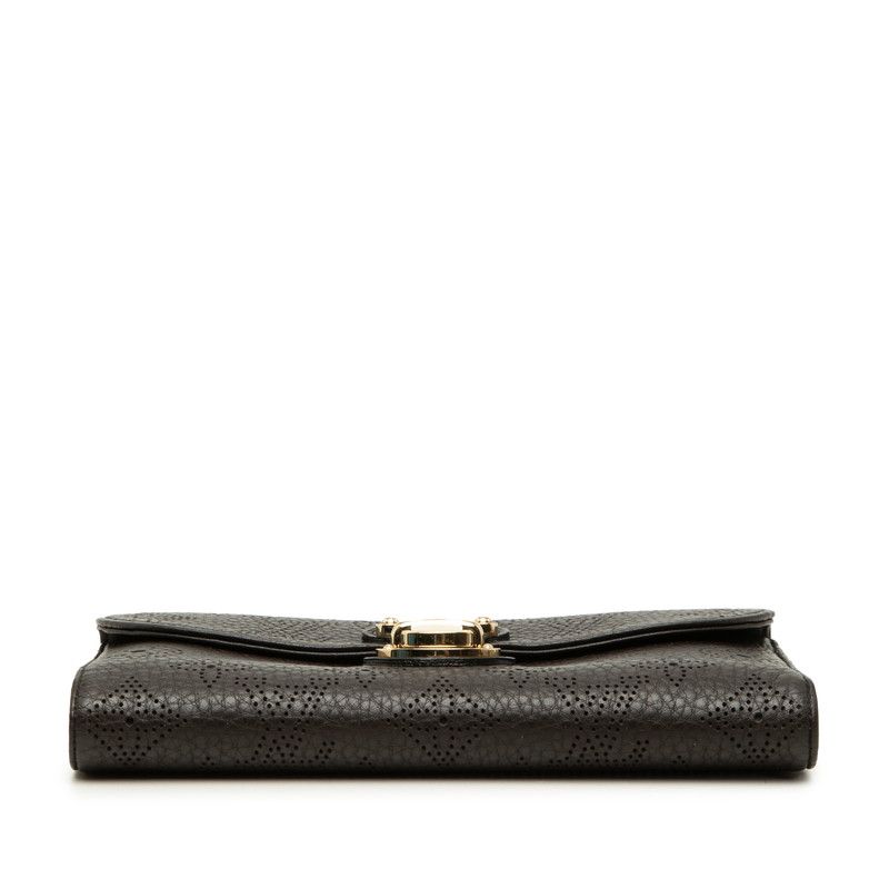 Louis Vuitton Monogram Mahina Portefeuille Amelia Trifold Wallet Chocolat Dark — view 3